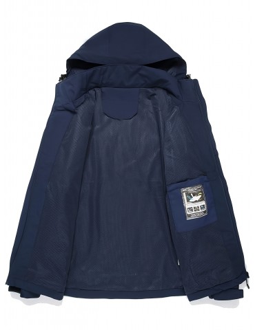 Versatile Men's Hooded Windbreaker: Warm, Easy-Care, Casual Fall/Winter Jacket – Perfect for Outdoor Activities